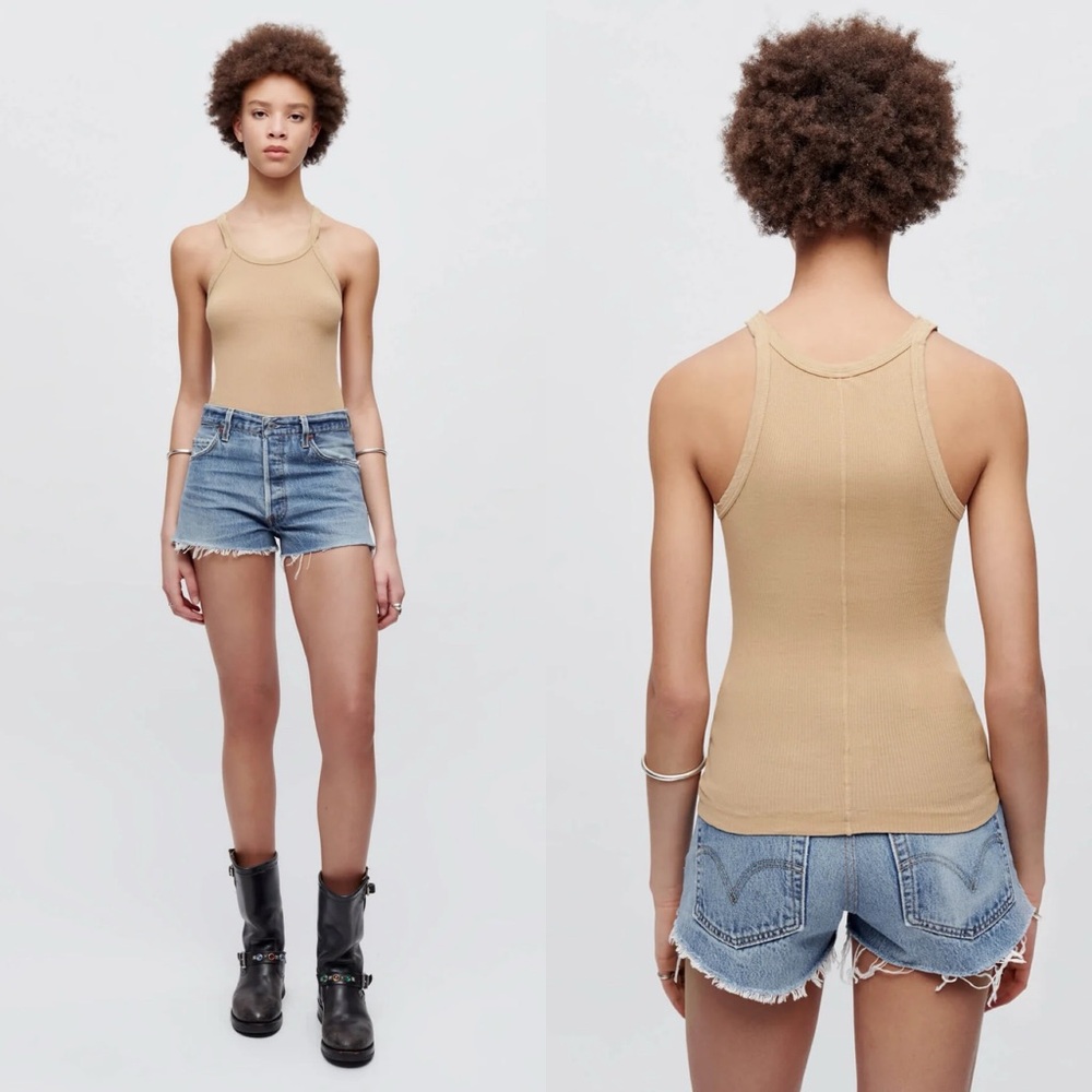 RE/DONE Hanes Ribbed Tank, S